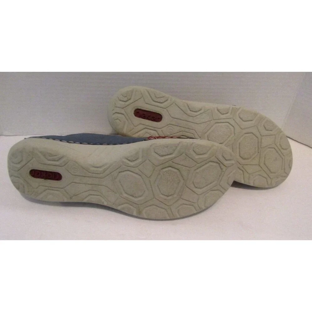 Rieker 52589-14 Womens 40 Multicolor Suede Slip On Comfort Shoes Colorblock